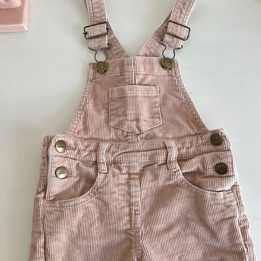 Jamie Kay Pink Corduroy Overalls size 1Y